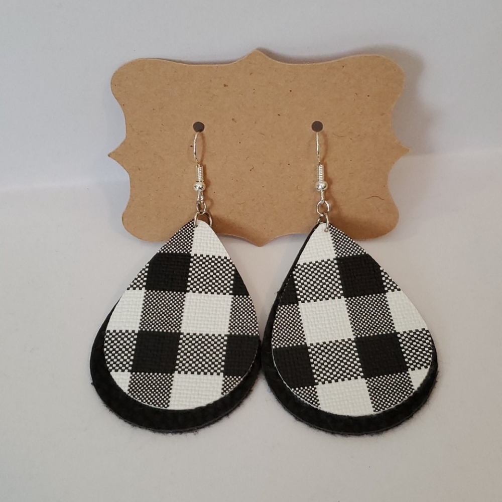 Faux Leather Earrings